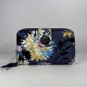 Vera Bradley Turnlock Wallet ‘Chrysanthemum Crush’ RFID